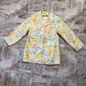 Gymboree Yellow and Orange Floral Jacket